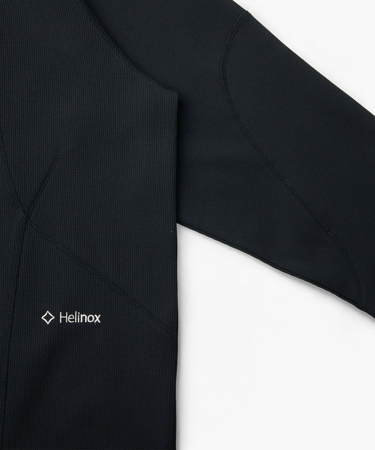 헬리녹스 웨어(HELINOX WEAR) 와플 긴팔 후드티셔츠_Black