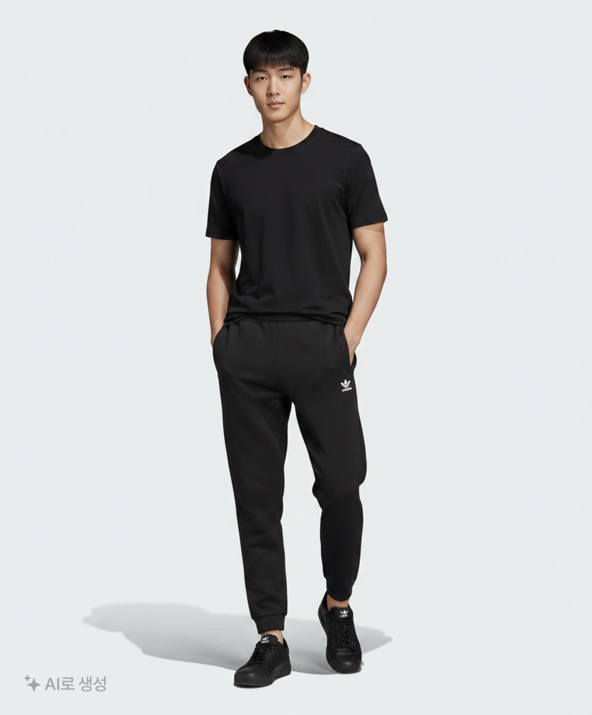 아디다스(ADIDAS) 에센셜 팬츠 - 블랙 / HC5126 XL