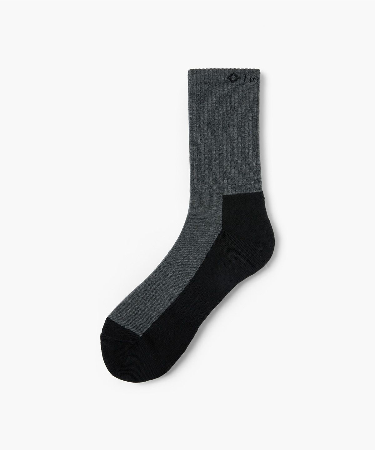헬리녹스 웨어(HELINOX WEAR) 코튼 멜란지 크루 삭스_Charcoal Gray
