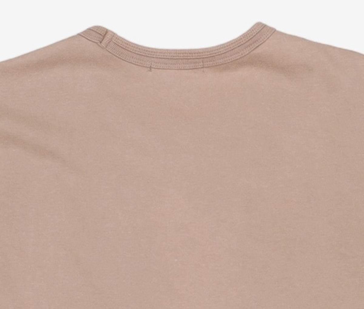 에이카화이트(AECA) SEMI OVERSIZE HALF SLEEVE TEE (Premium BASIC)-COCOA 105