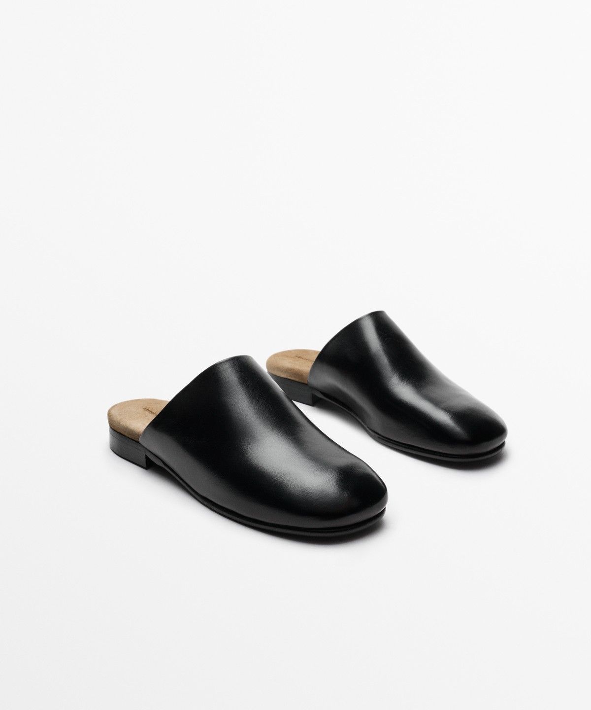 마시모두띠(MASSIMO DUTTI) 소프트 레더 뮬 슈즈