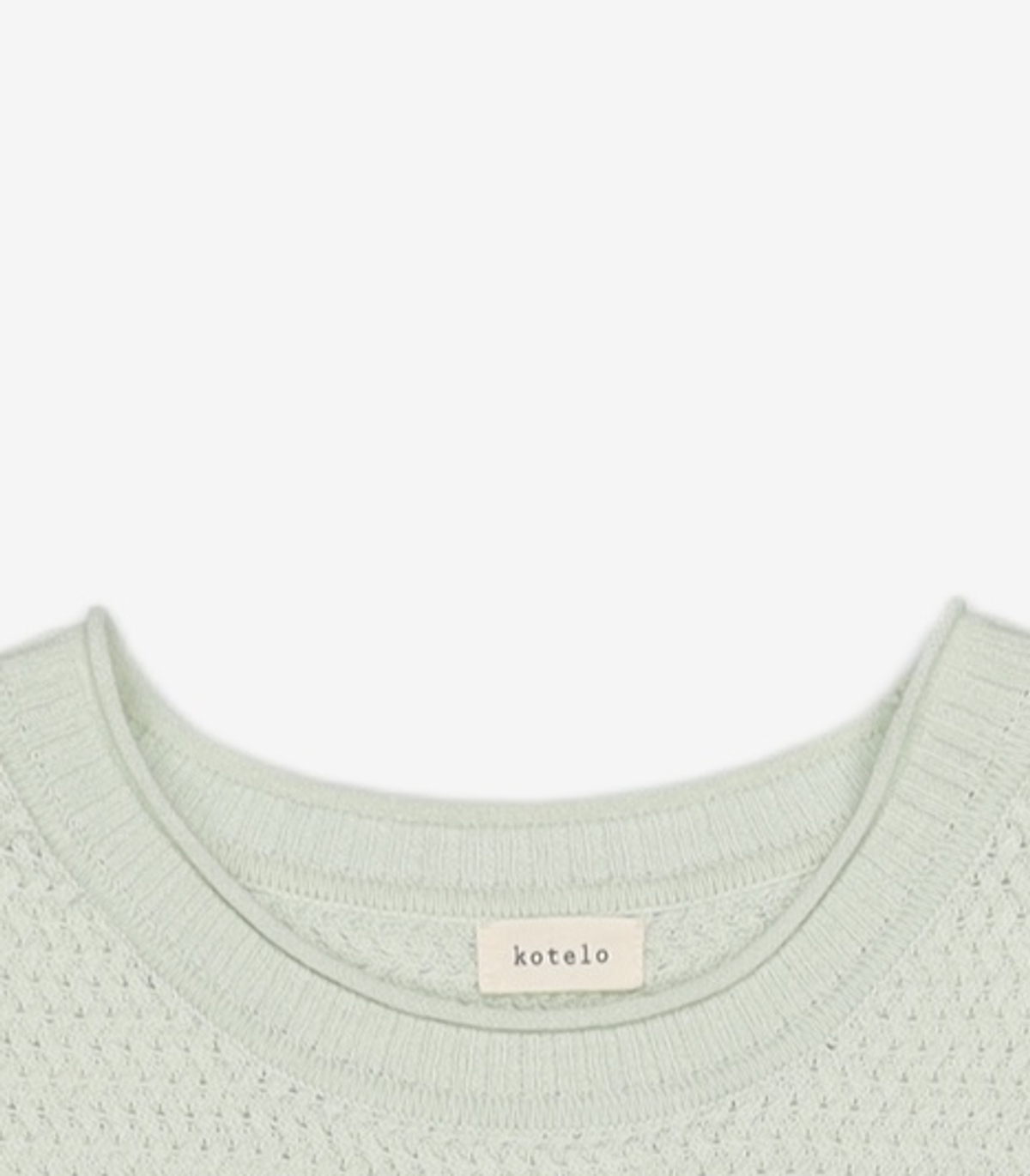 코텔로(KOTELO) Cotton Blended Half Sleeve Pullover  Apple Mint S