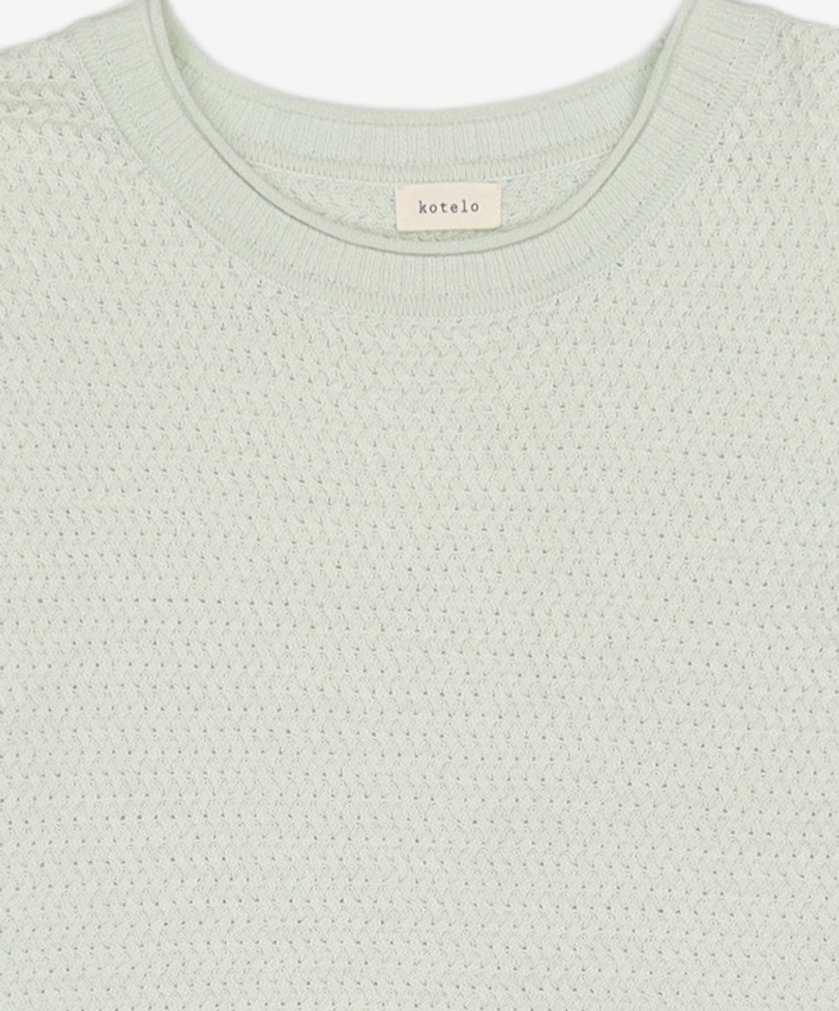 코텔로(KOTELO) Cotton Blended Half Sleeve Pullover  Apple Mint S