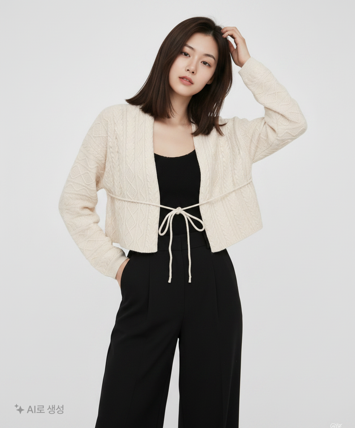 휴(HUE) 카디건 XL