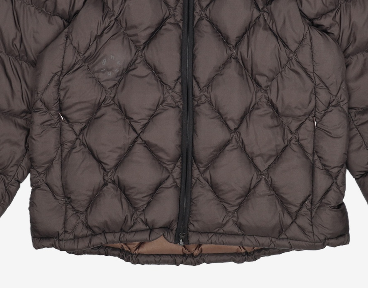 오헤시오(OHESHIO) DIAMOND QUILTED DUCK DOWN, BROWN S