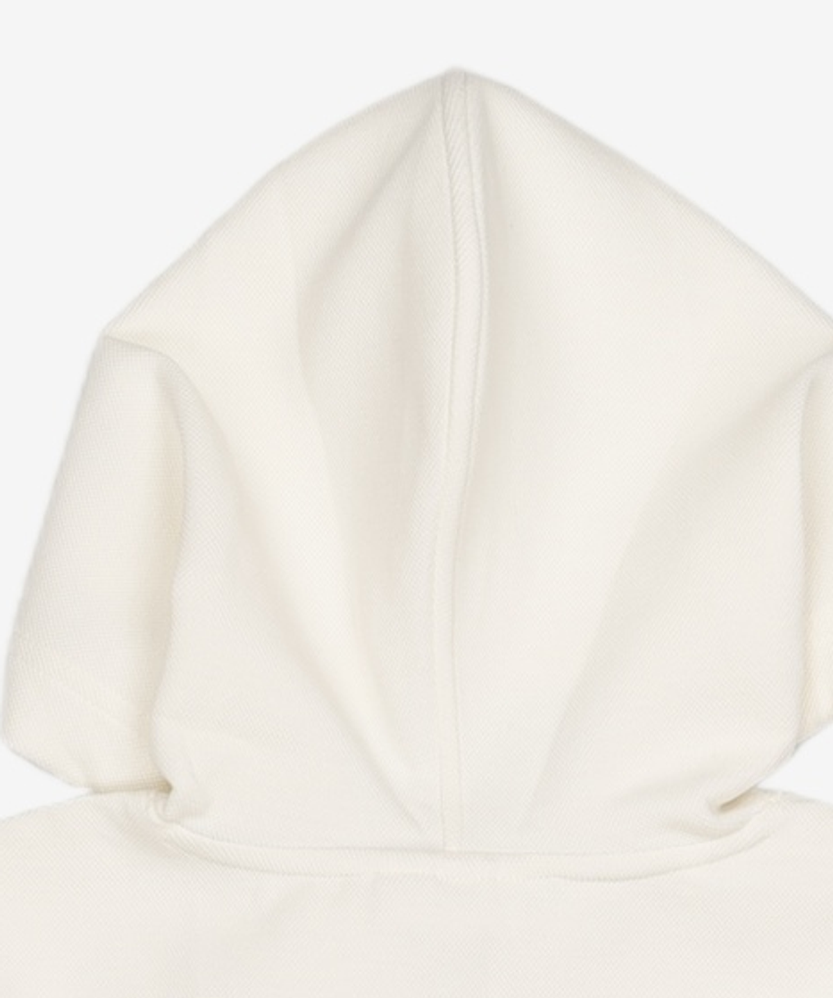 라코스테(LACOSTE) 여성 더블페이스 피케 루즈핏 후드 티셔츠 [오프화이트] 34