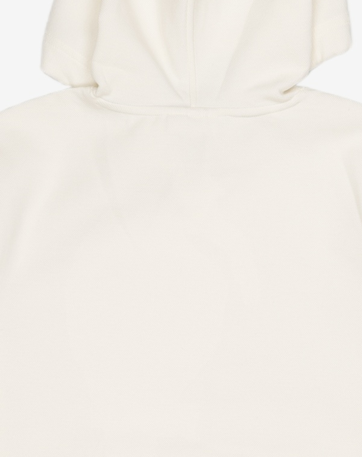 라코스테(LACOSTE) 여성 더블페이스 피케 루즈핏 후드 티셔츠 [오프화이트] 34