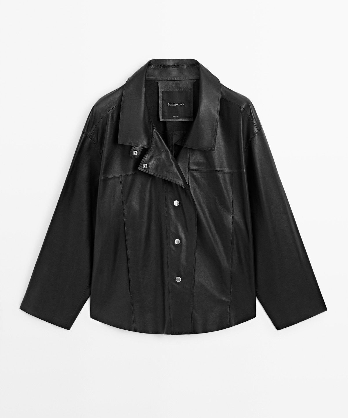 마시모두띠(MASSIMO DUTTI) 가죽 버튼 재킷