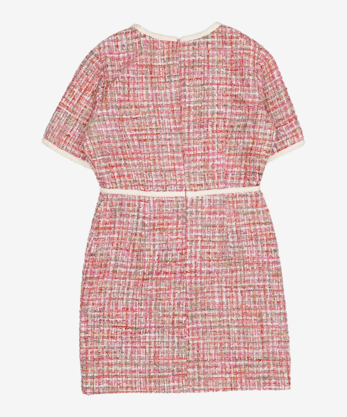 룩캐스트(LOOKAST) PINK TWEED MINI DRESS M