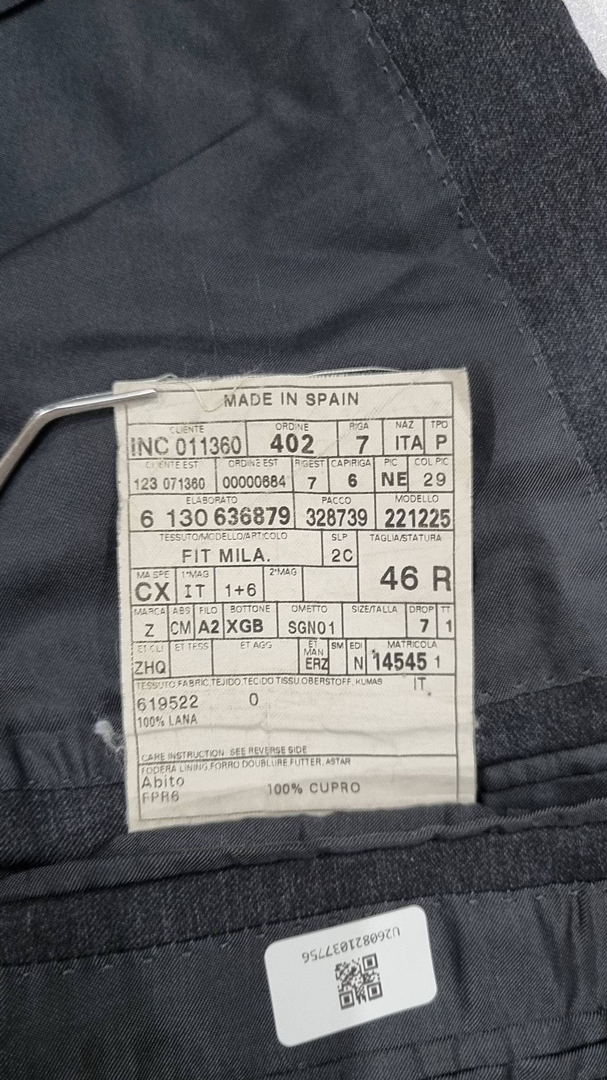 에르메네질도제냐(ERMENEGILDO ZEGNA) 슈트/블레이저 재킷 46R