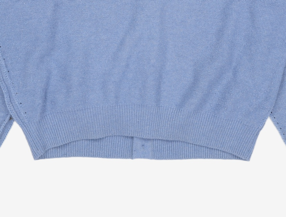 라그랑지(LAGRANGE) WOOL CASH COLLAR KNIT CARDIGAN BLUE M