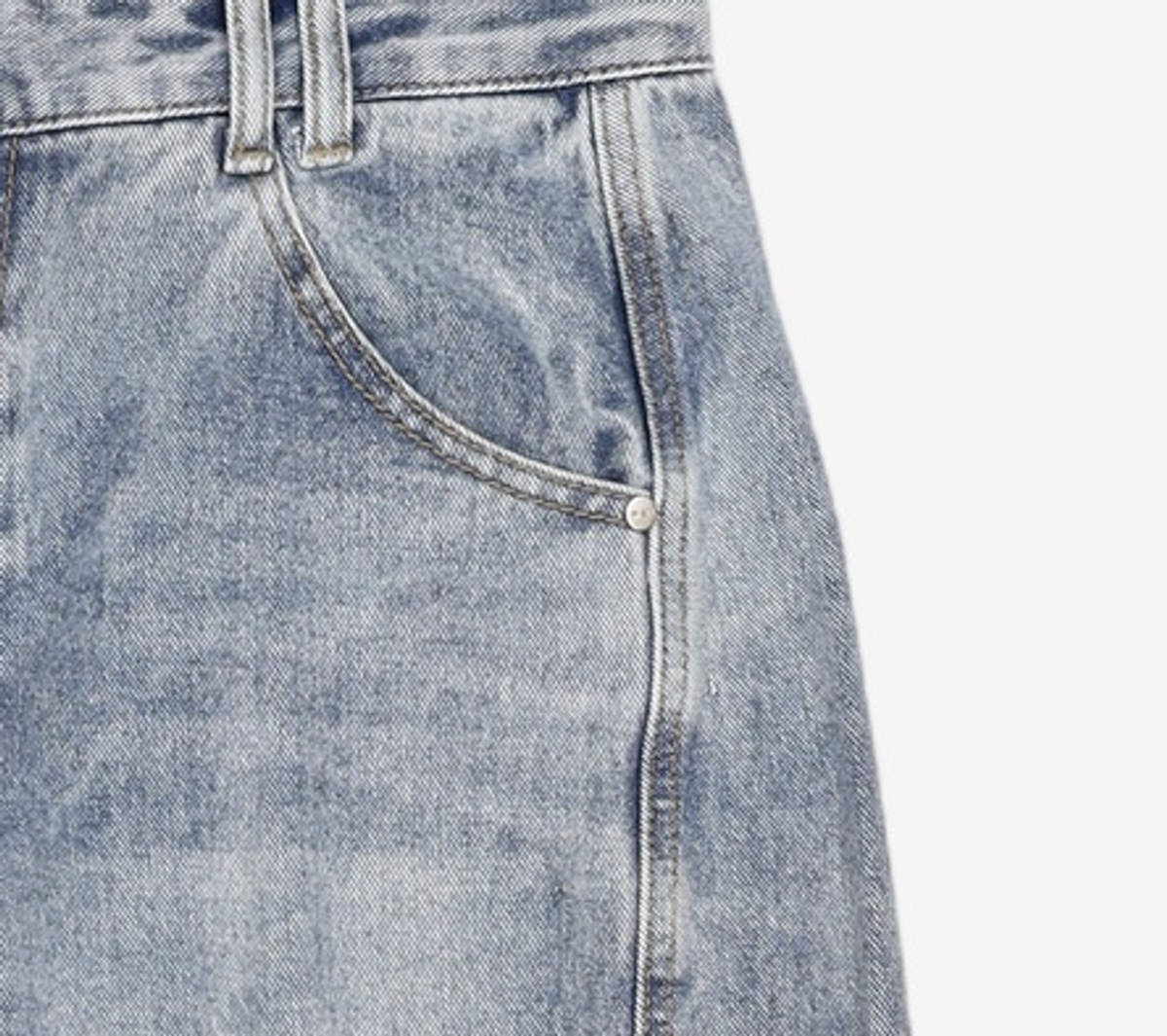 데케트(DECET) Curved Wide Jeans DCPT033Blue 32