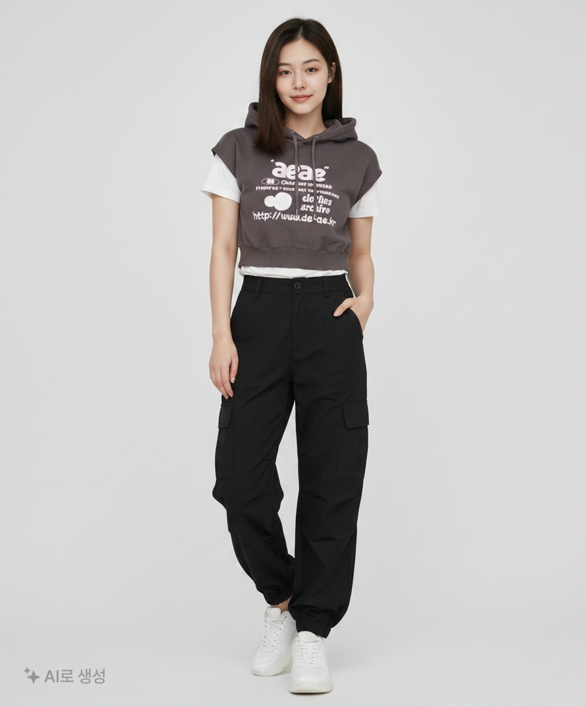 에이이에이이(AEAE) 후드 티셔츠 OS