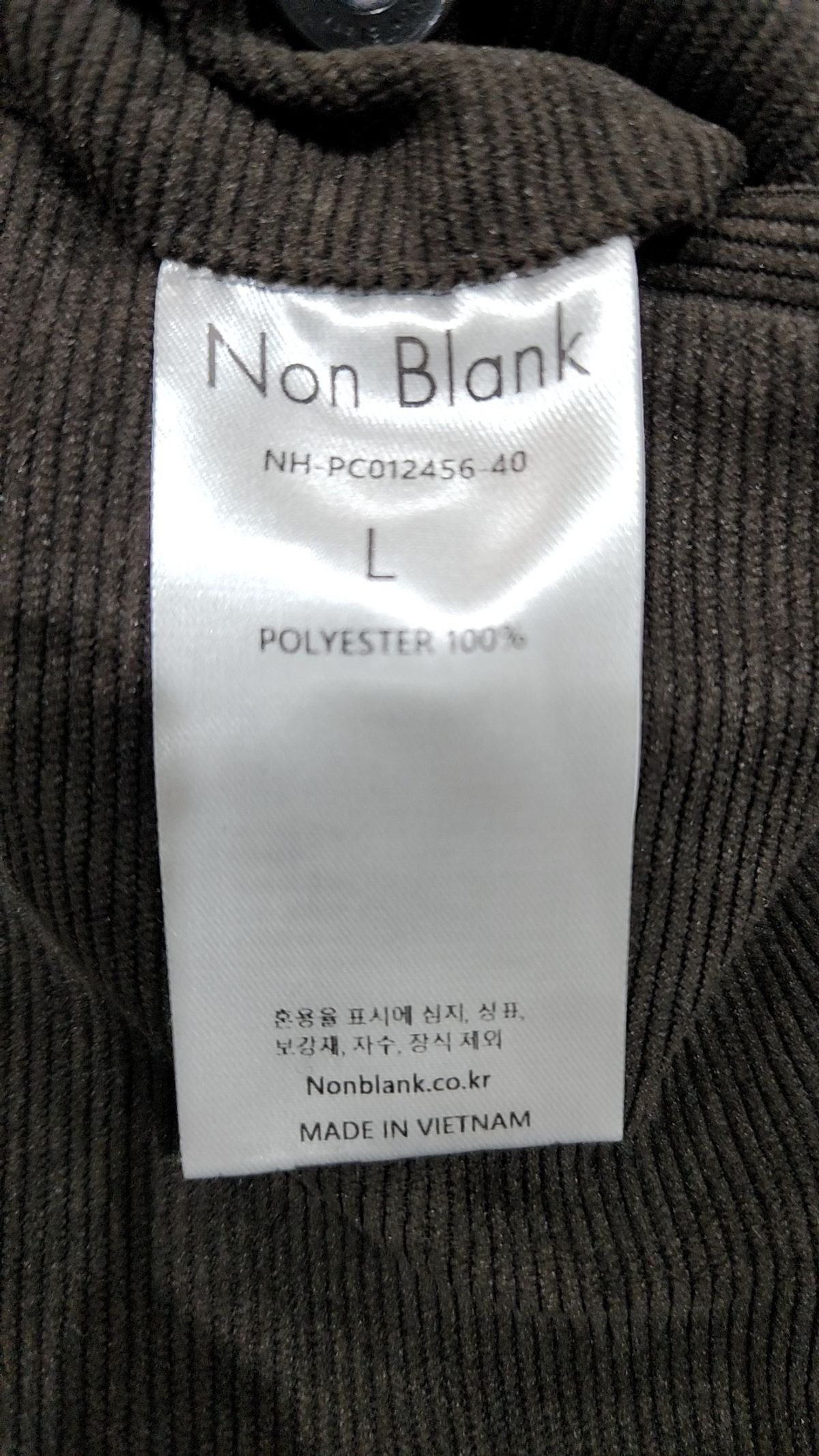 넌블랭크(NONBLANK) 코듀로이 플레어 핏 슬랙스_DARK BROWN L