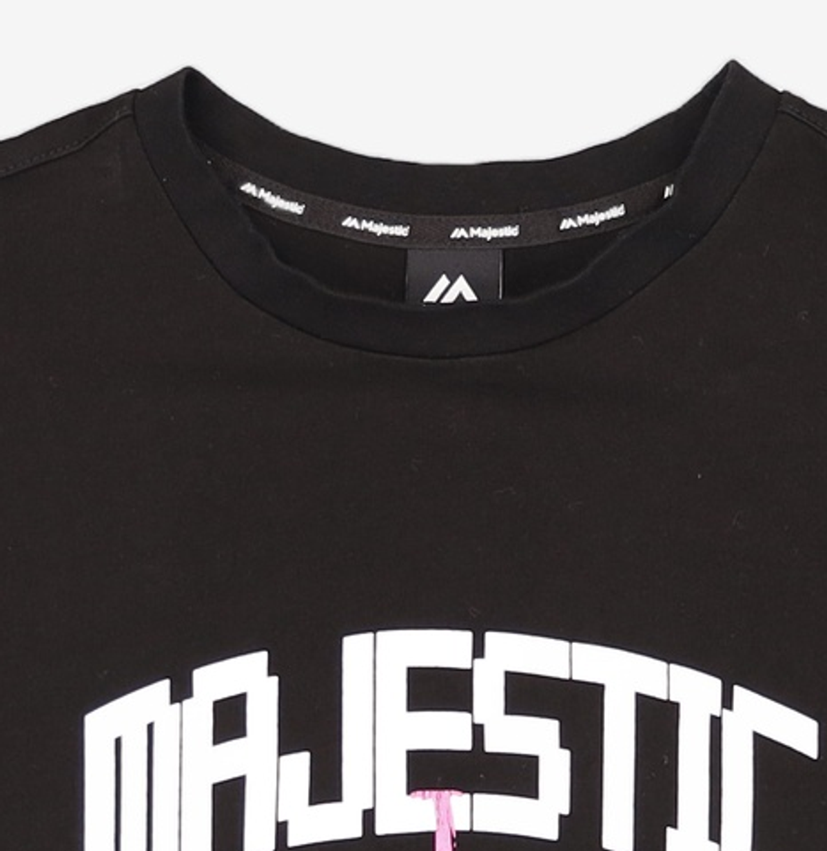 마제스틱(MAJESTIC) ML192UCATS003 UNI 8-BIT LETTERING 반팔티 (블랙) 105