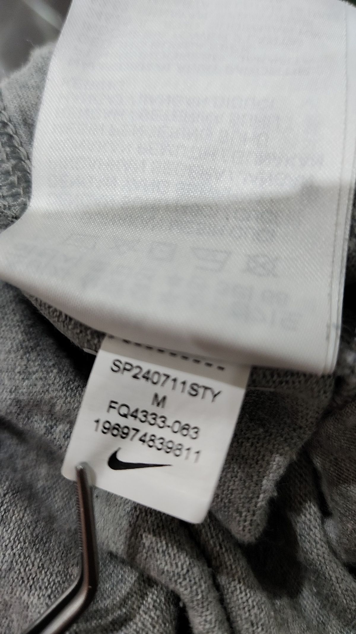 나이키(NIKE) 스포츠웨어 클럽 니트 오픈 헴 팬츠 M - 다크 그레이 헤더:화이트 / FQ4333-063 M