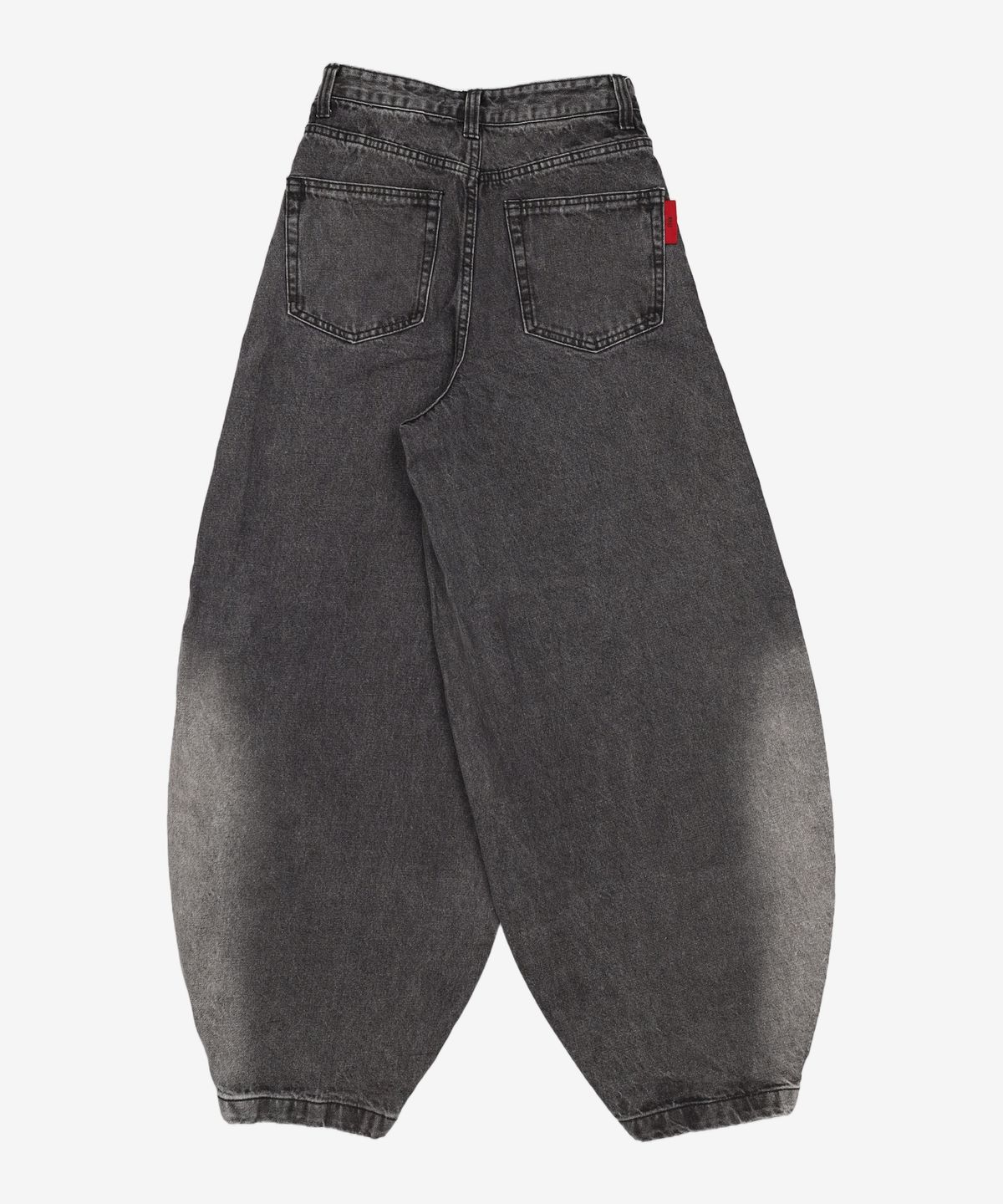 기철(KICHUL) BALLOON FIT DENIM PANTS (WASHED BLACK) XXS