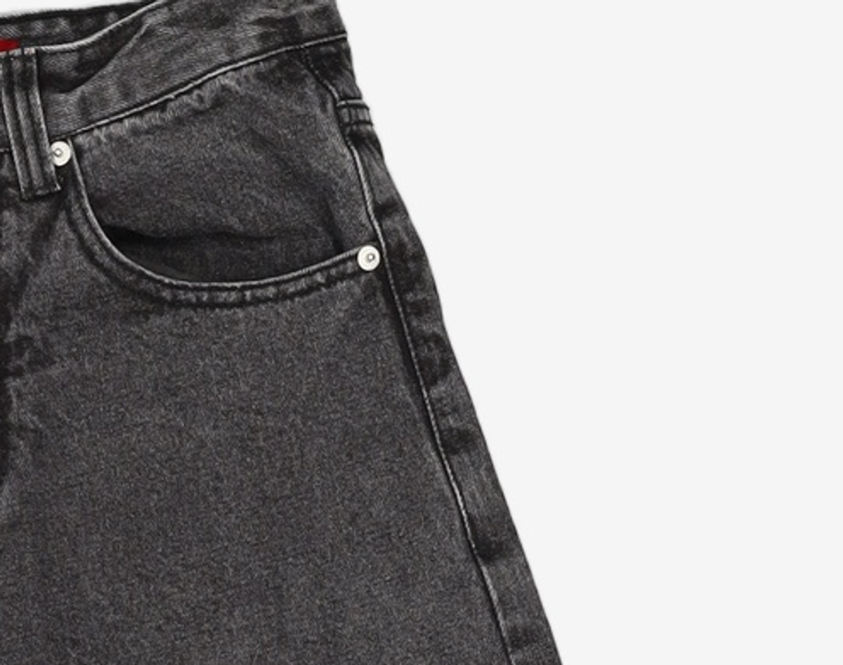 기철(KICHUL) BALLOON FIT DENIM PANTS (WASHED BLACK) XXS