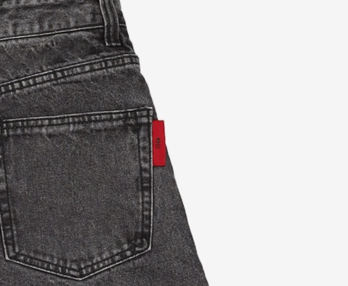 기철(KICHUL) BALLOON FIT DENIM PANTS (WASHED BLACK) XXS