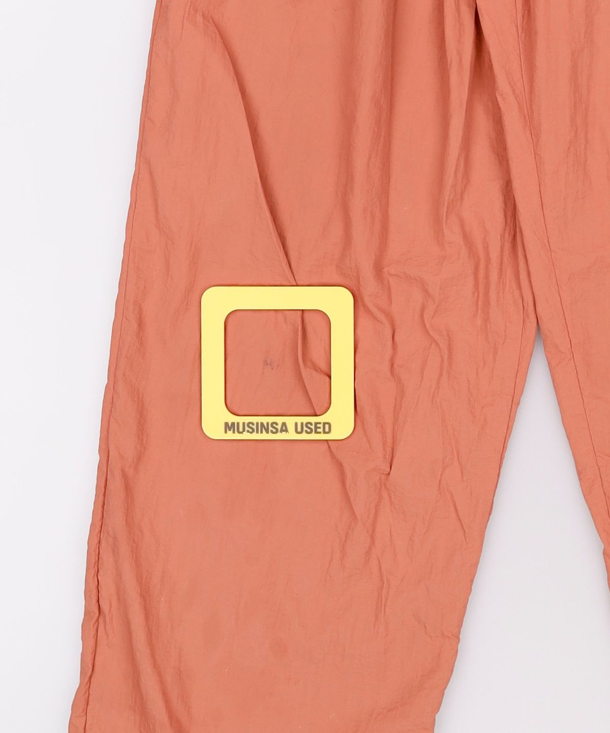 노매뉴얼(NOMANUAL) TWO TUCK NYLON PANTS - VINTAGE RED L