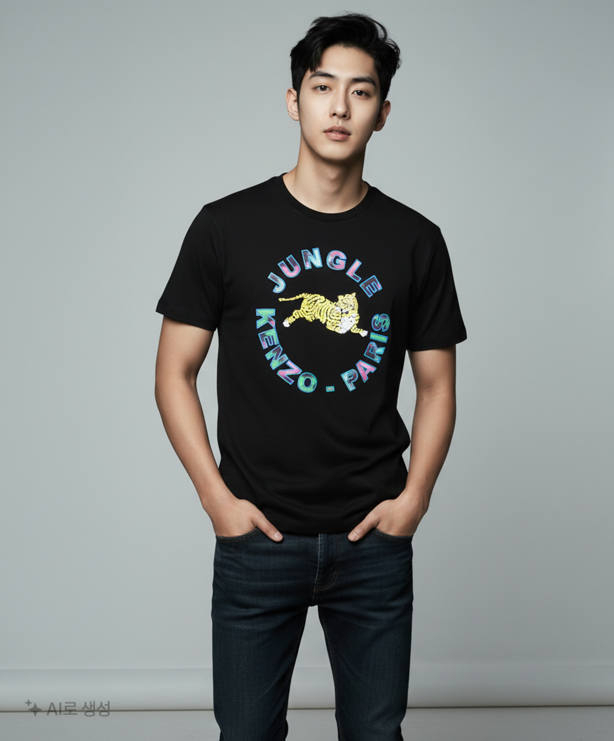 겐조 x 에이치엔엠(KENZO x H&M) 반소매 티셔츠 M