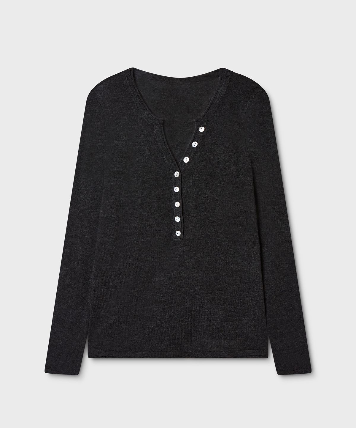 후아유(WHO.A.U) Deep Henley neck Pullover (F) / WHKAG4991F
