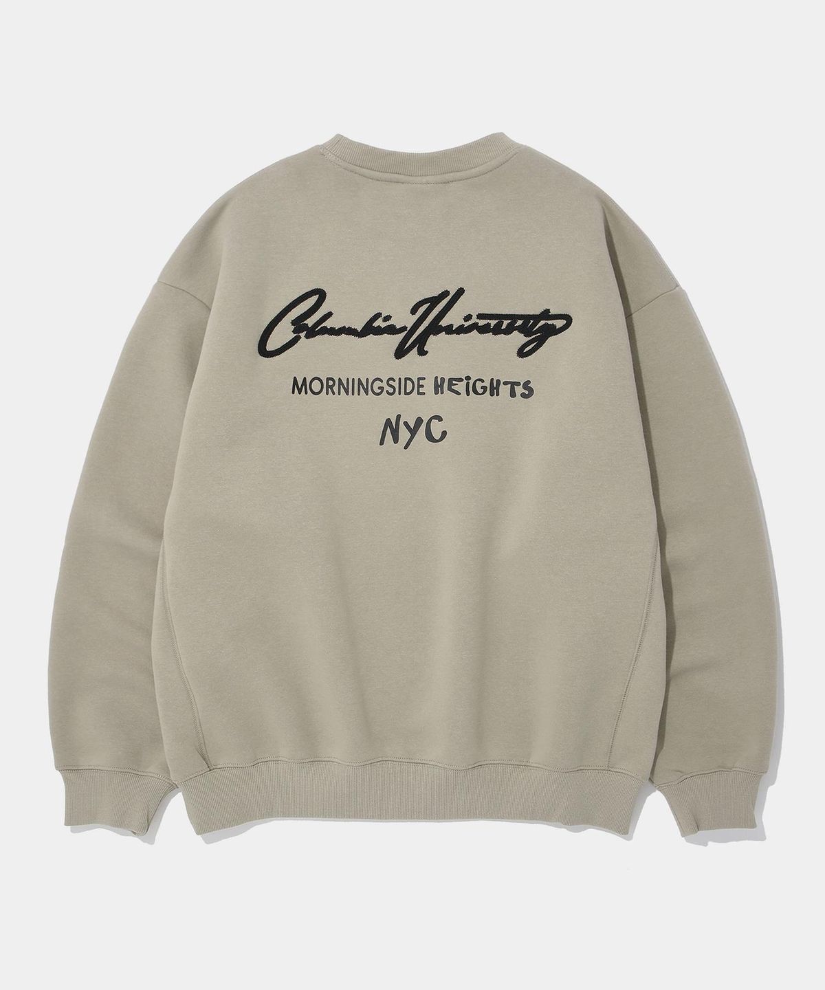 컬럼비아 유니버시티(COLUMBIA UNIVERSITY) NEW SCRIPT LOGO FLEECE SWEAT SHIRT_NATURAL BEIGE