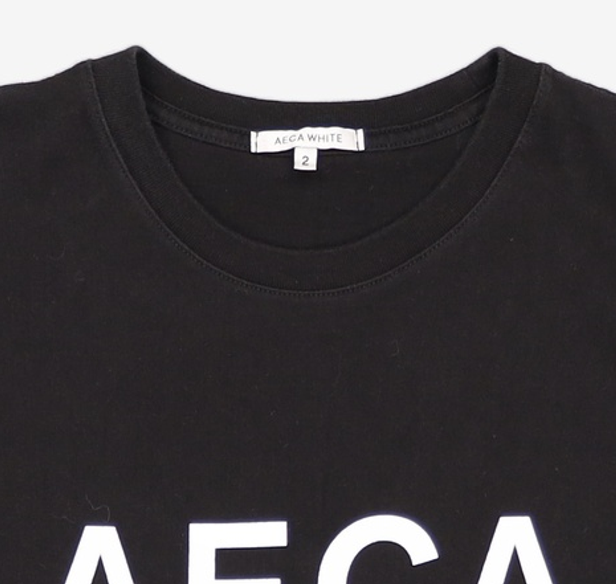 에이카화이트(AECA) HALF SLEEVE TEE (Premium BASIC) -LIGHT CHARCOAL 2