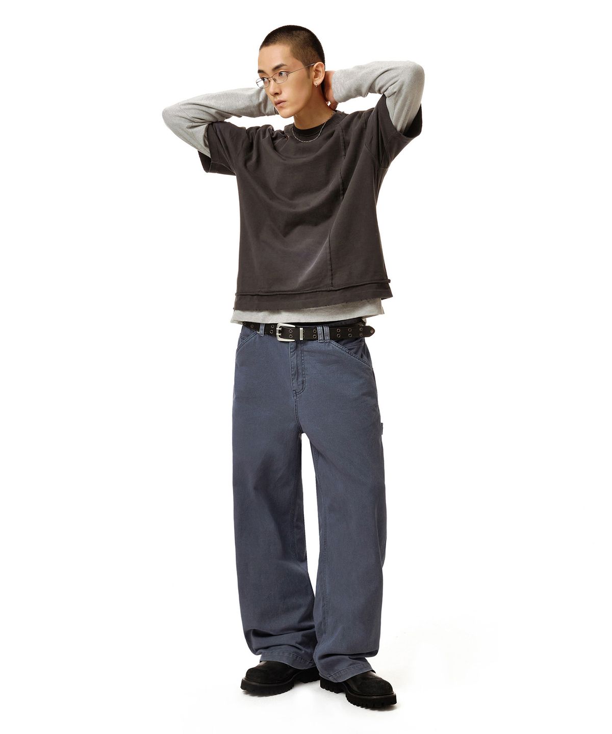 데케트(DECET) Painter Wide Pants DCPT070Navy