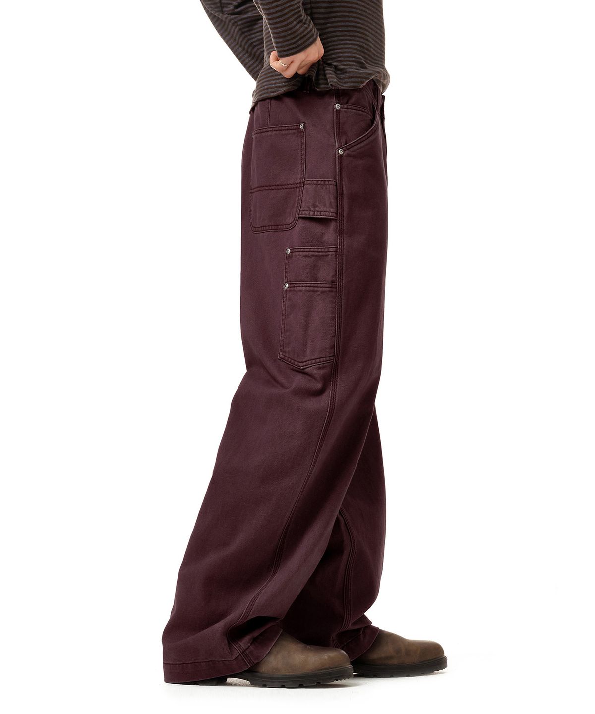 데케트(DECET) Painter Wide Pants DCPT070Purple