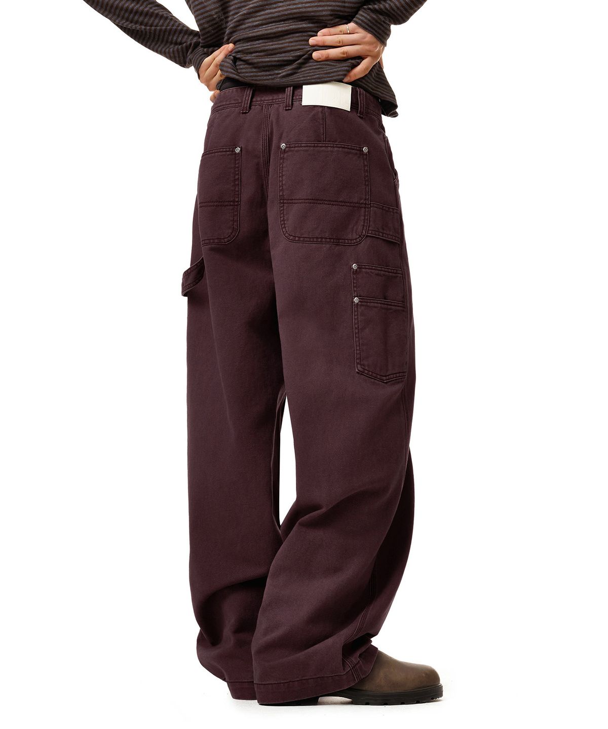 데케트(DECET) Painter Wide Pants DCPT070Purple