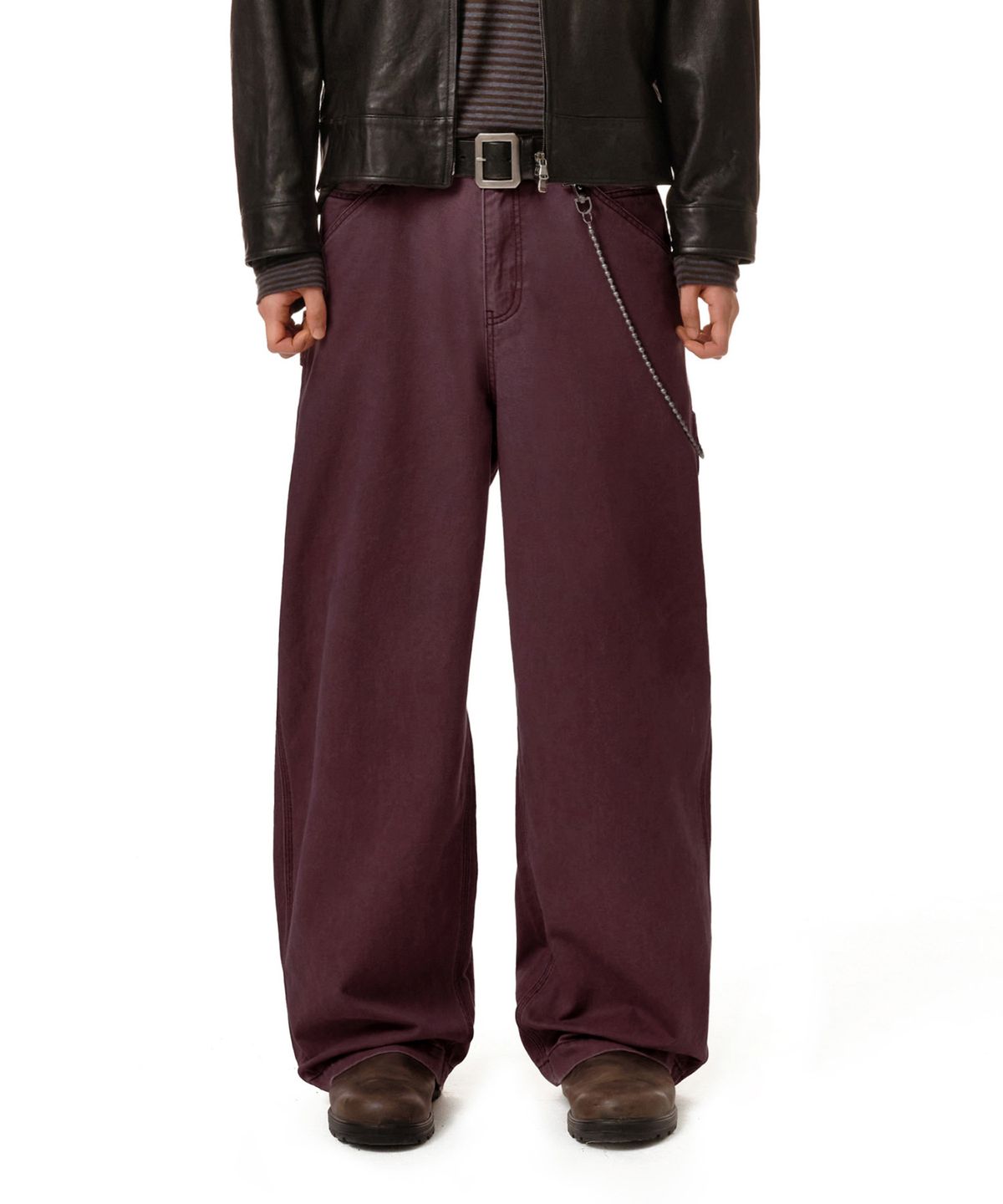 데케트(DECET) Painter Wide Pants DCPT070Purple
