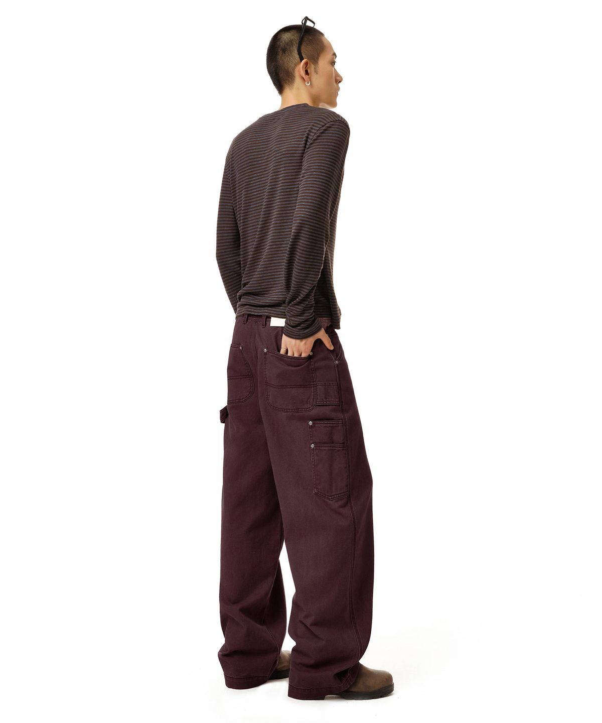 데케트(DECET) Painter Wide Pants DCPT070Purple