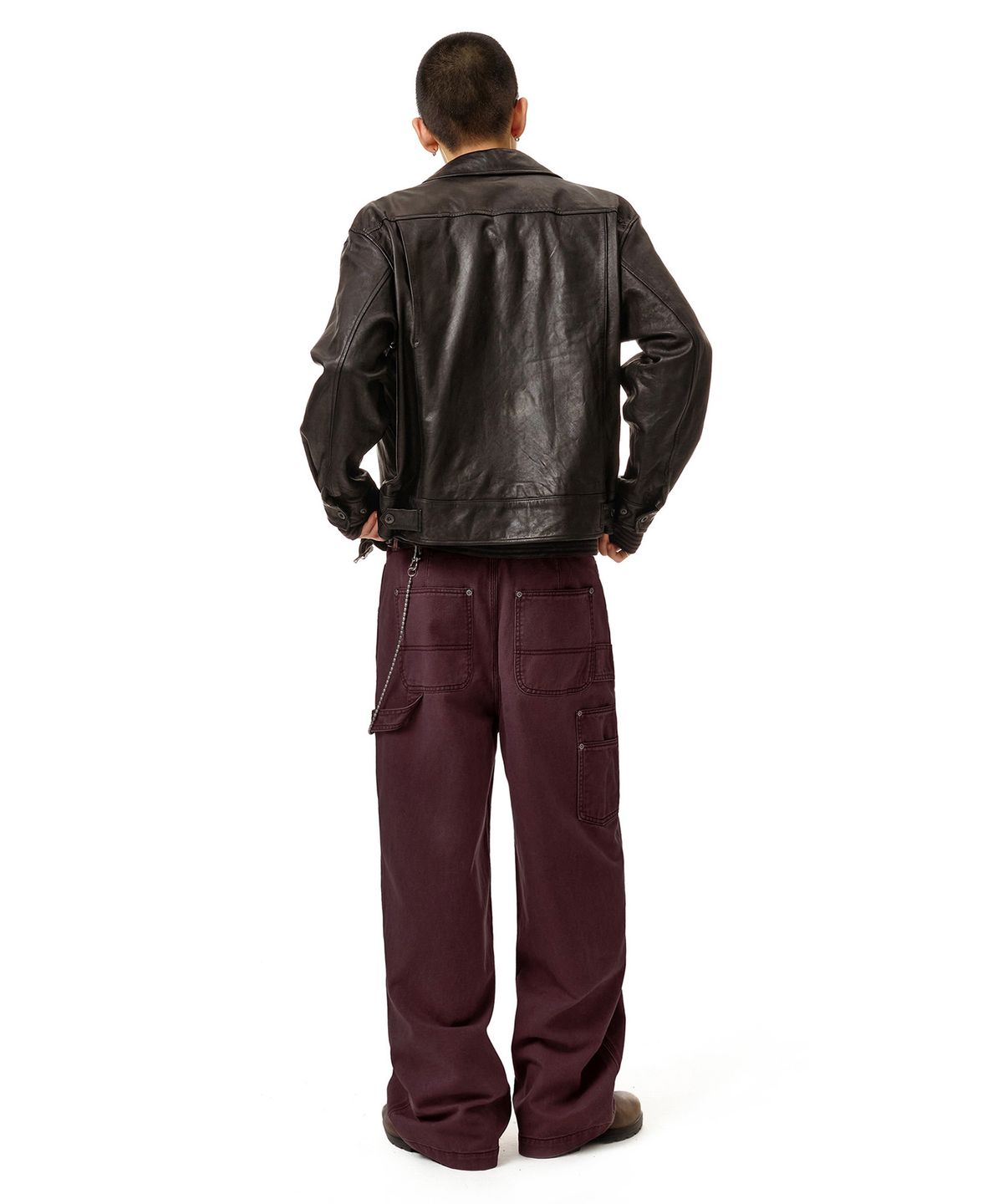 데케트(DECET) Painter Wide Pants DCPT070Purple