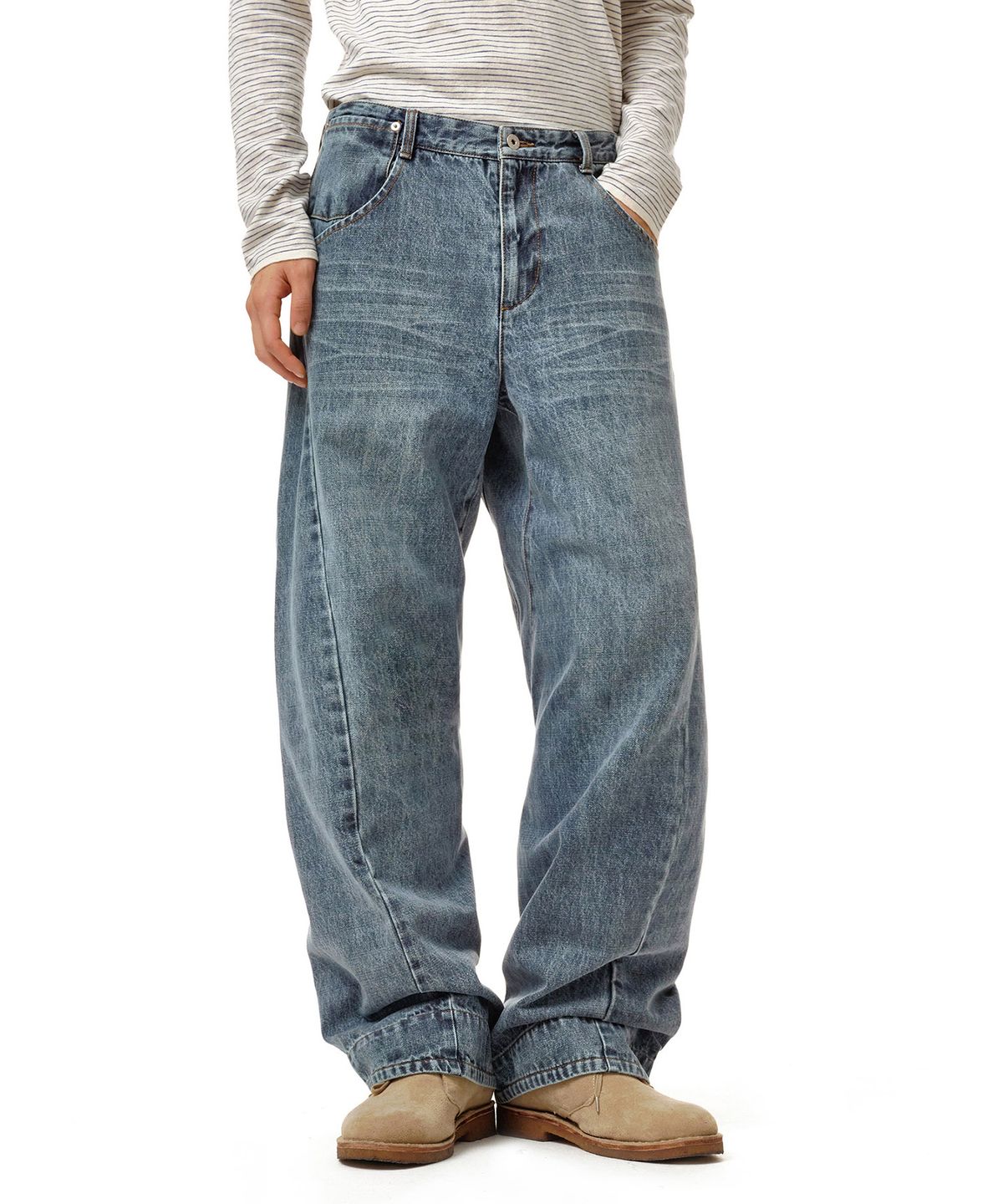 데케트(DECET) Engineered Pants DCPT077Blue