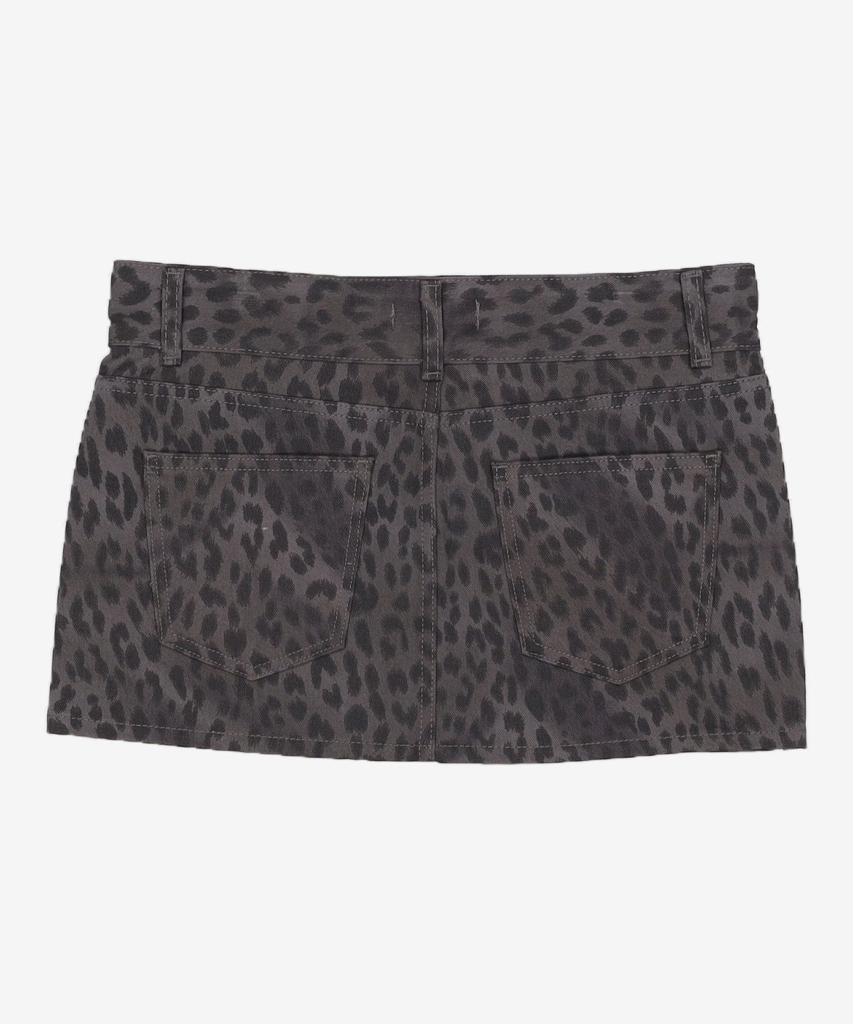 큐리티(CURETTY) C LEOPARD MINI SKIRT_BROWN M