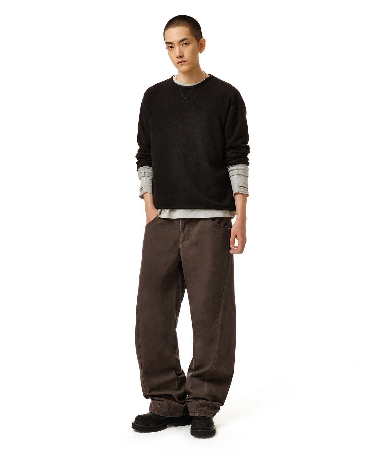 데케트(DECET) Engineered Pants DCPT077Brown