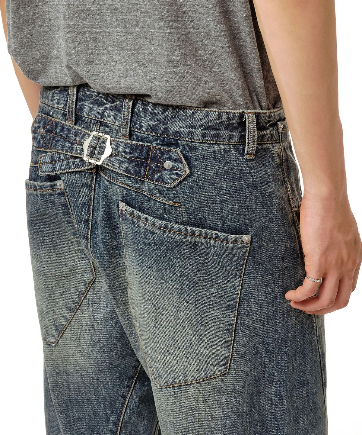 데케트(DECET) Engineered Pants DCPT077Indigoblue