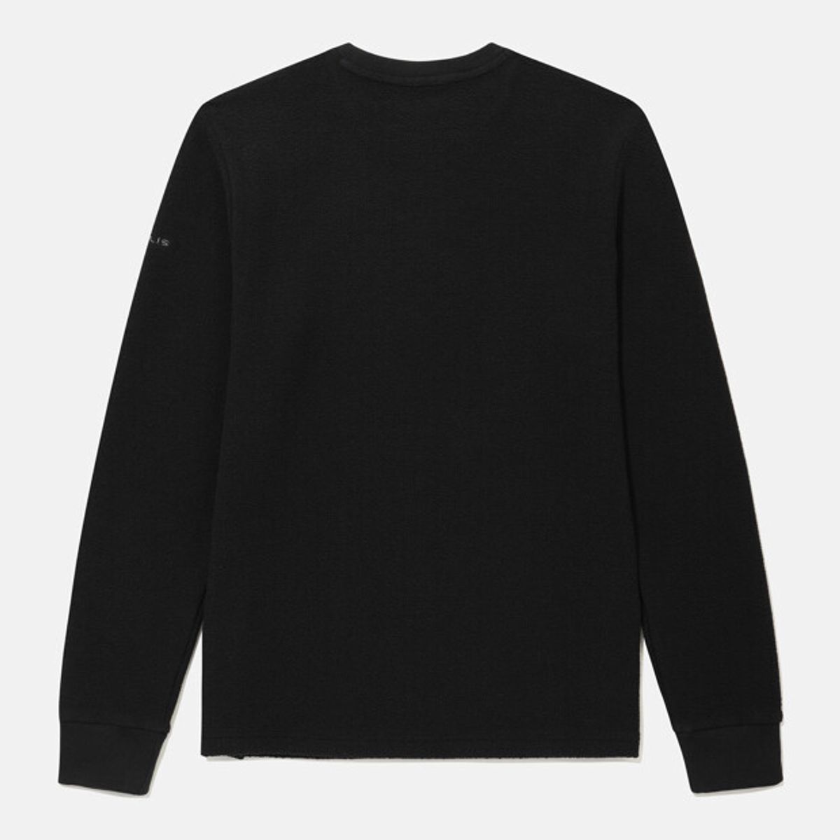 데상트(DESCENTE) 남성 테리 니트 컴포트핏 긴팔 티셔츠 블랙 SR321DTL93