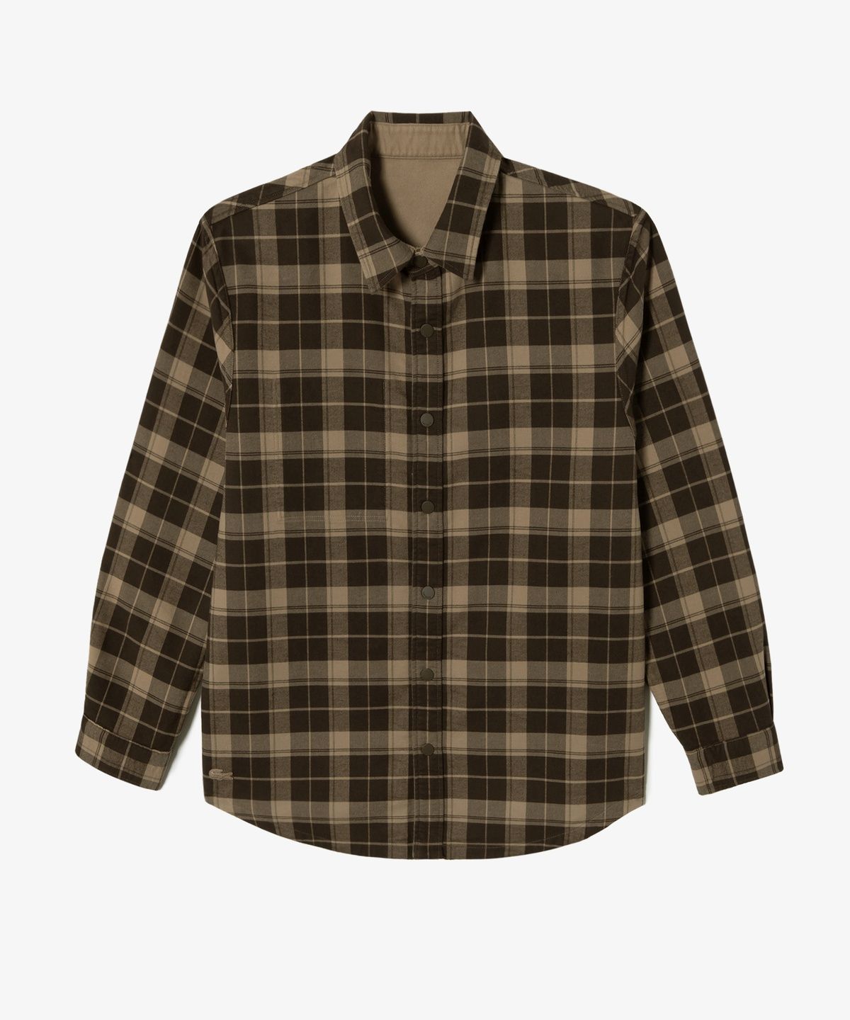 라코스테(LACOSTE) 남성 리버시블 플란넬 체크 셔켓 CH901E-56N 02S