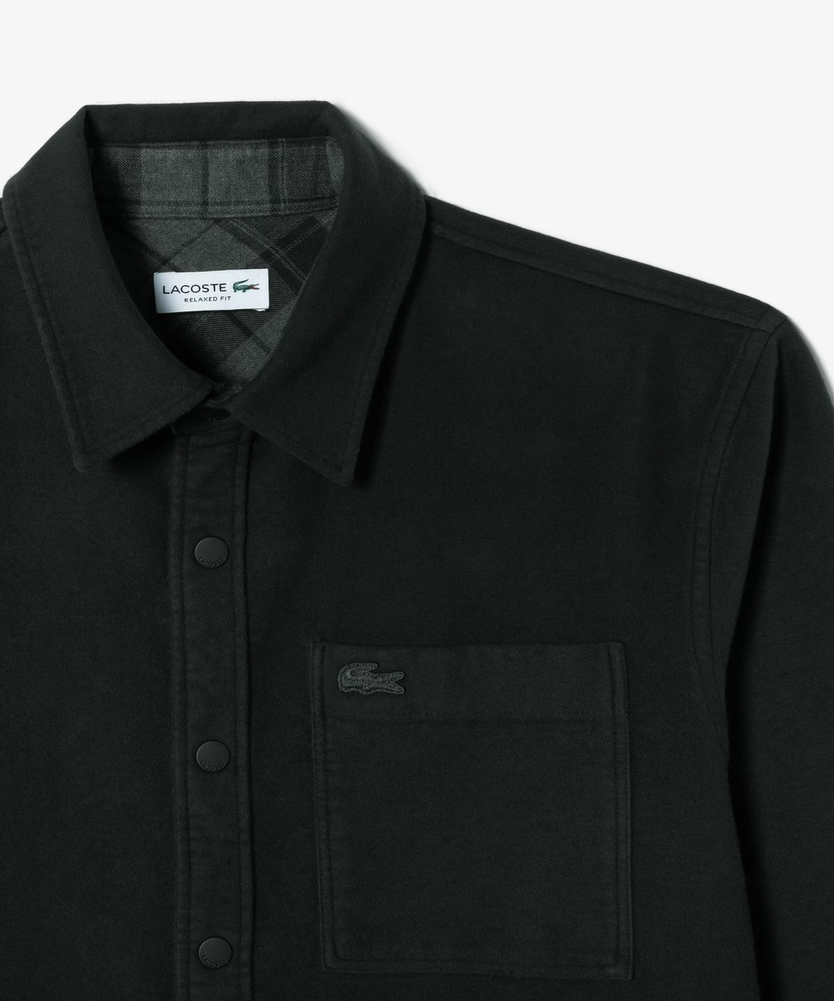 라코스테(LACOSTE) 남성 리버시블 플란넬 체크 셔켓 CH901E-56N 3L6