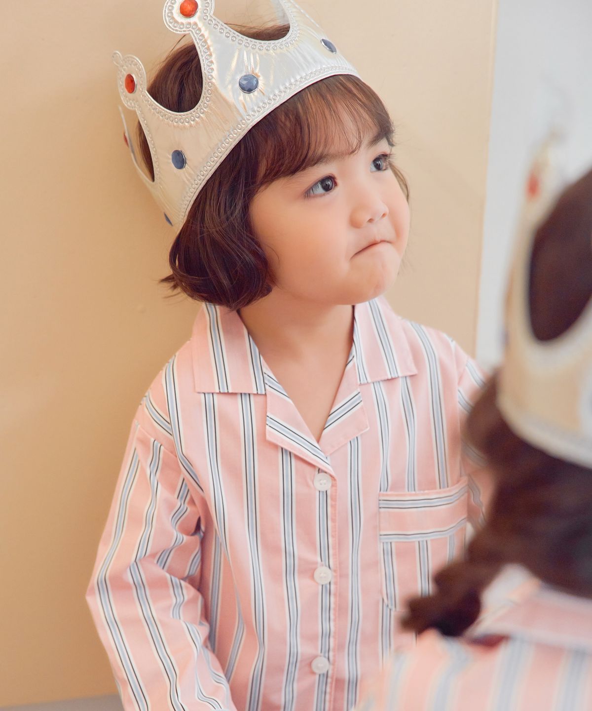 오프아워 키즈(OFFHOUR KIDS) 러스트러스 키즈 긴팔 잠옷 세트