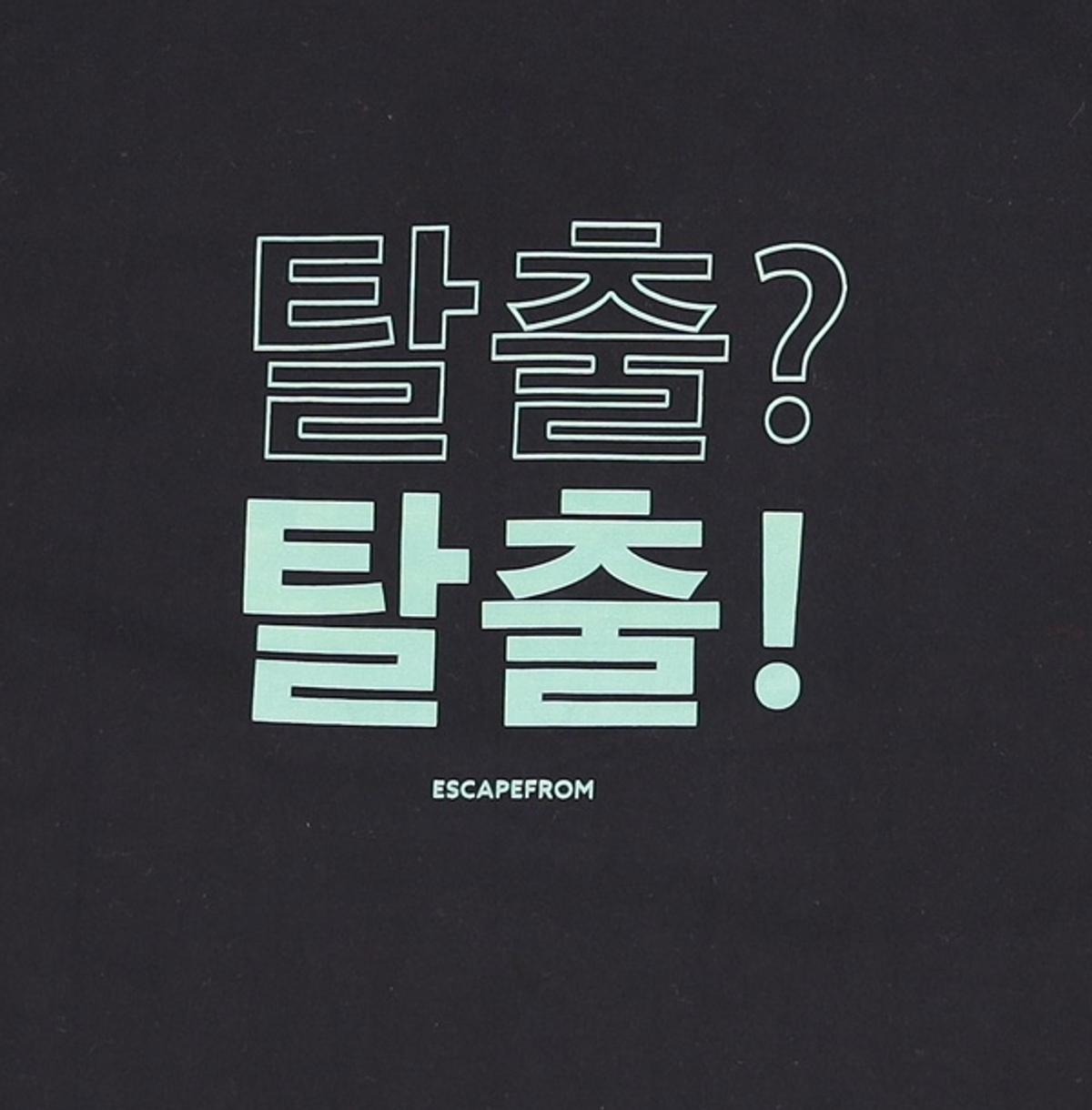 이스케이프프롬(ESCAPEFROM) 반소매 티셔츠 S