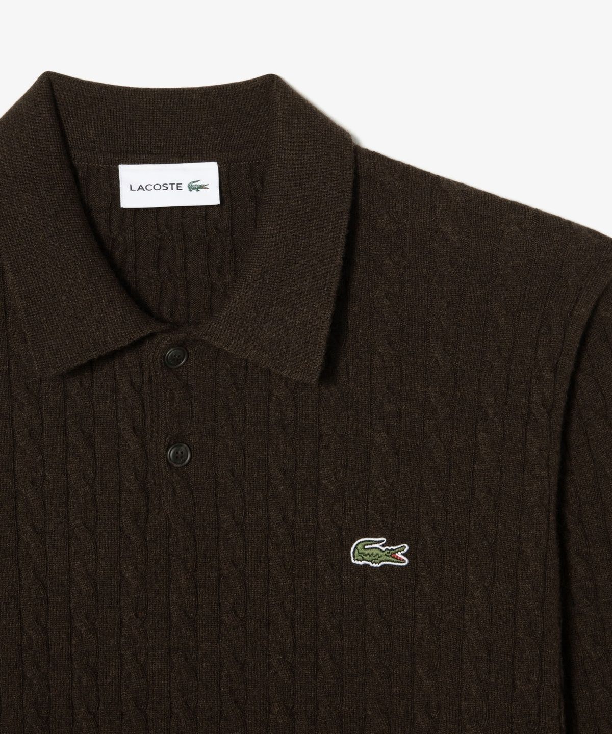 라코스테(LACOSTE) 남성 케이블 긴팔 스웨터 폴로셔츠 AH680E-56N DPD