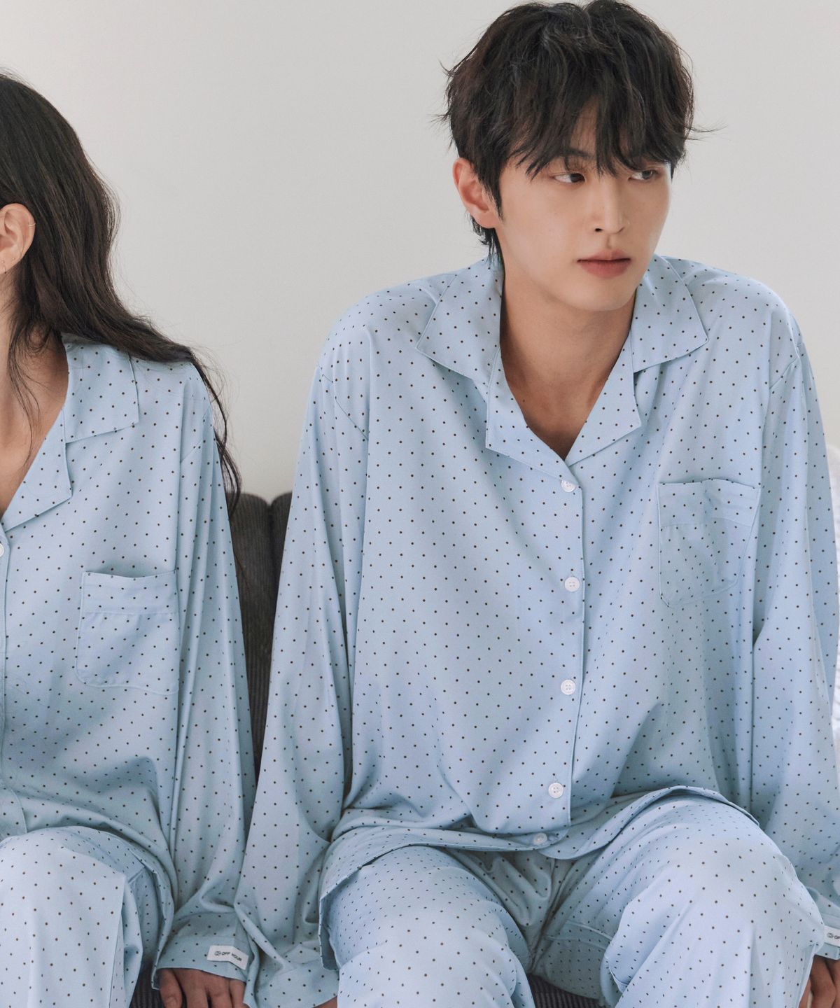 오프아워(OFFHOUR) [2SET] 코코아 머그 긴팔 잠옷 세트