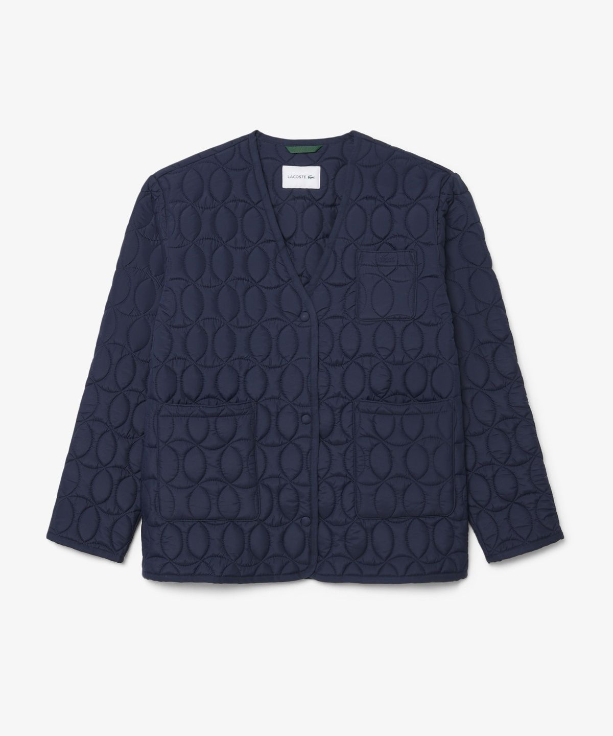 라코스테(LACOSTE) 여성 브이넥 경량 패딩 점퍼 BF8407-56N MXQ