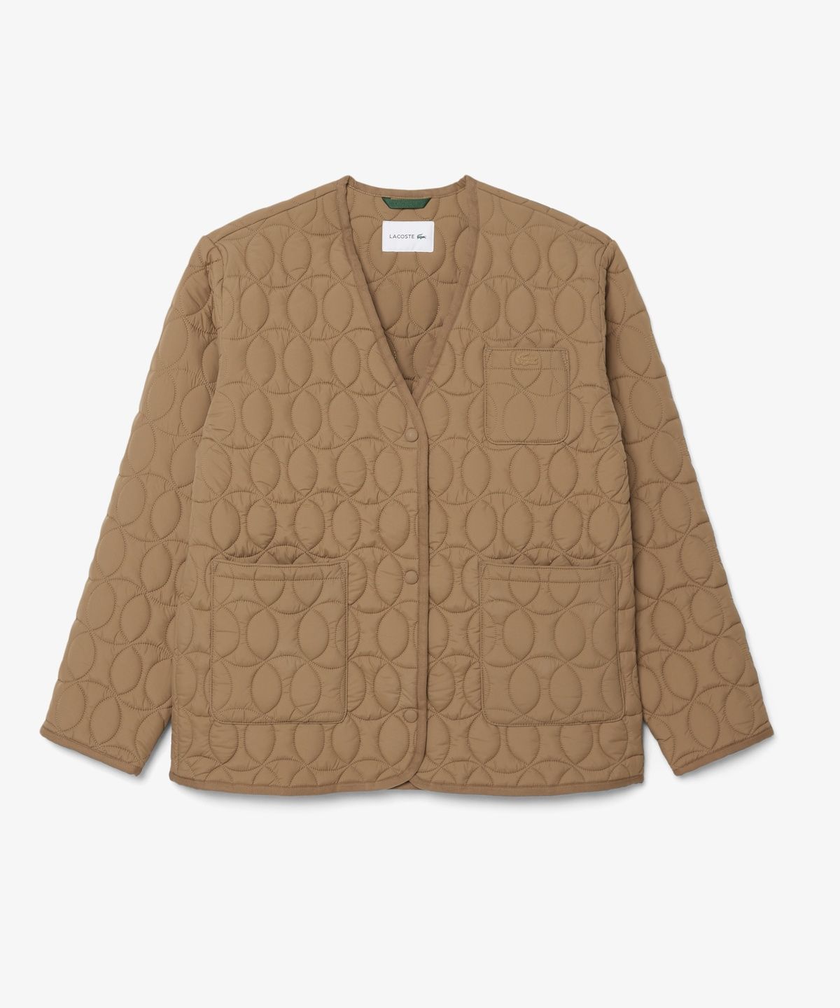 라코스테(LACOSTE) 여성 브이넥 경량 패딩 점퍼 BF8407-56N SIX