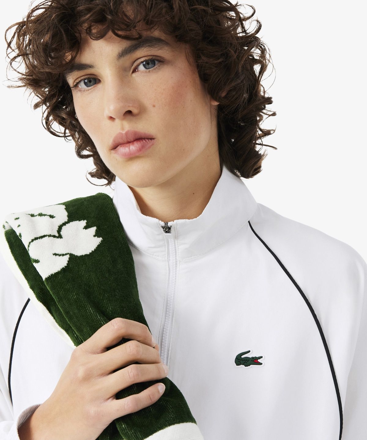 라코스테(LACOSTE) 여성 트레이닝 크롭 점퍼 BF6598-56N AU8