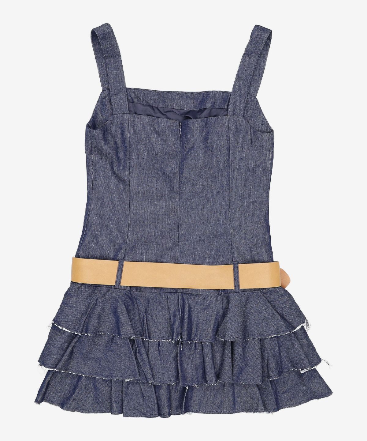 미쏘(MIXXO) 티어드 벨트 미니 원피스_MIWOWE907C S