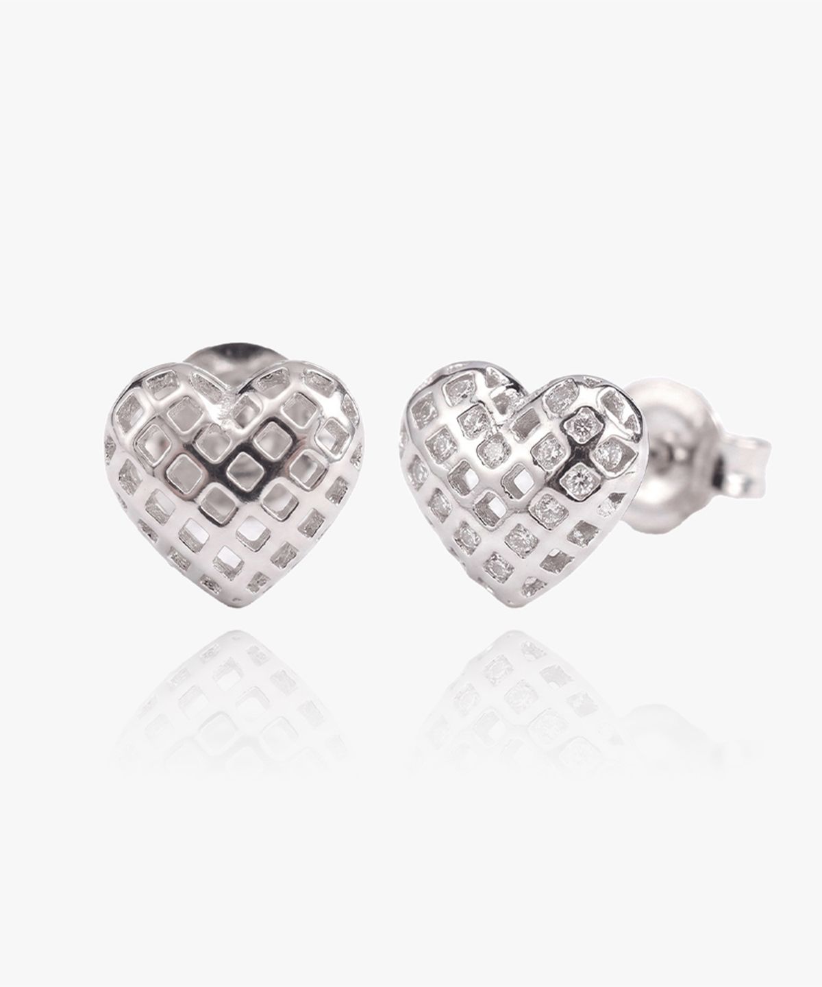 엘렌쥬얼리(HELENE JEWELRY) 실버 925 Silver 하이브 하트 은 귀걸이